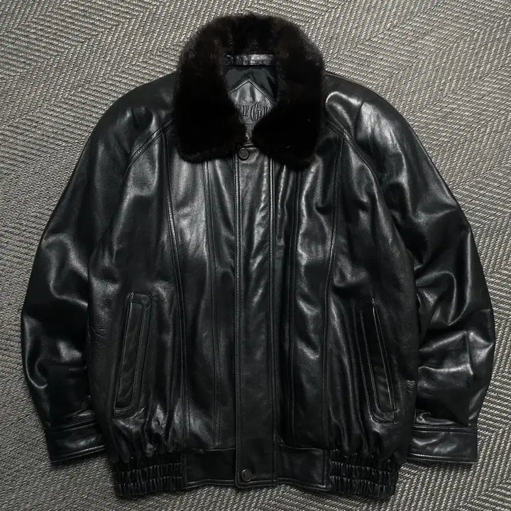 [BUNJANG] Arpeggio Archive Lambskin Fur Mustang Leather Jacket / Arpeggio 아카이브 램스킨 퍼 무스탕 가죽자켓o 5543