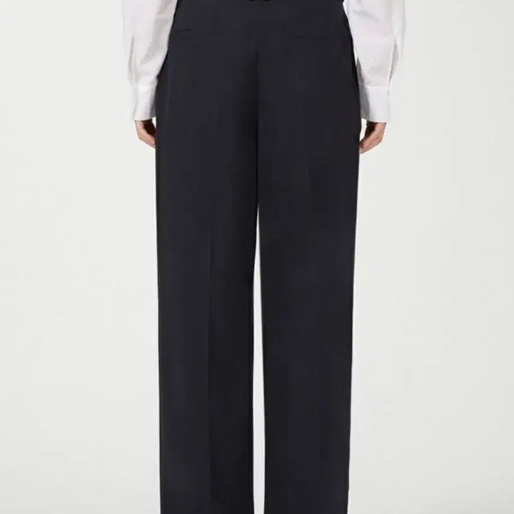 [BUNJANG] List Brand Two-Tuck Wide Slacks Pants (Dark Navy) / 64-88(44)/새제품/리스트 투턱 와이드 팬츠(DK)