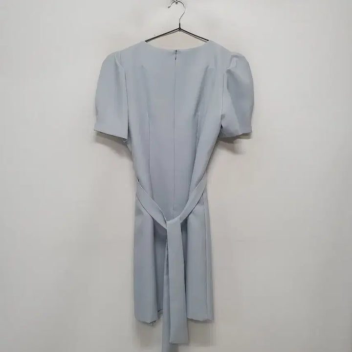 [BUNJANG] Square Neck Short Sleeve Dress - Sky Blue / 스퀘어넥 반팔 원피스 하늘색