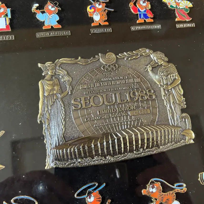 [BUNJANG] 1988 Seoul Olympics Hodori Mascot Commemorative Frame / 1988서울올림픽 호돌이 마스코트 기념액자