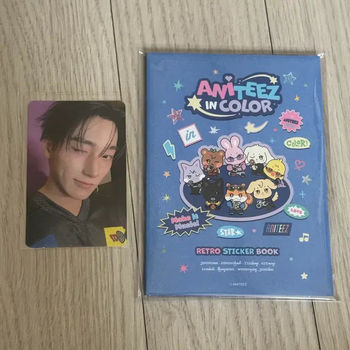 [BUNJANG] ATEEZ Aniteez in Color Retro Sticker San Choi / 에이티즈 애니티즈인컬러 팝업 레트로스티커 산 최산