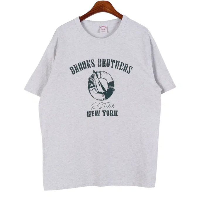 [BUNJANG] Brooks Brothers Short Sleeve T-Shirt L / 브룩스브라더스 BROOKS BROTHERS 반팔 티셔츠 L / k4497
