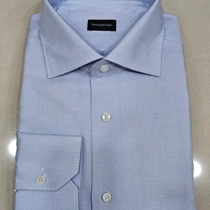 [BUNJANG] Ermenegildo Zegna Sky Blue Checkered Shirt / 에르메네질도 제냐 하늘색 셔츠 새제품