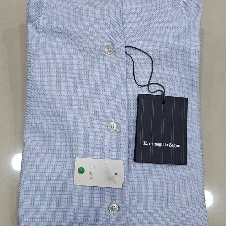 [BUNJANG] Ermenegildo Zegna Sky Blue Checkered Shirt / 에르메네질도 제냐 하늘색 셔츠 새제품