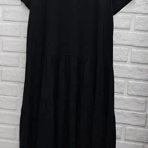 [BUNJANG] Rayon Maxi Dress (Black) / A4422   레이온 원피스(WOOIL)