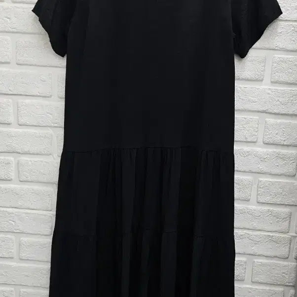 [BUNJANG] Rayon Maxi Dress (Black) / A4422   레이온 원피스(WOOIL)