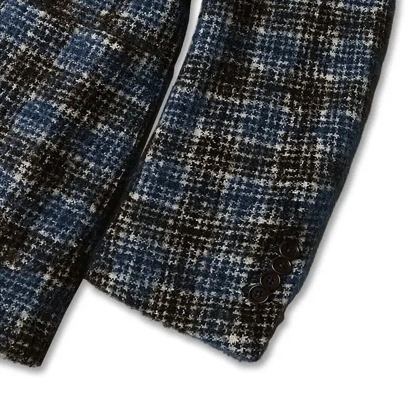 [BUNJANG] De Petrillo Hairy Check Nuvola Sarti Sport Jacket / 드 페트릴로 [De Petrillo] 헤어리 체크 누볼라 사르토리아 자켓