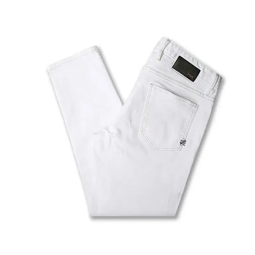 [BUNJANG] PT05 Reggae Tapered Fit White Italian Denim Pants / 피티제로친퀘 [PT05] 레게 테이퍼드 핏 화이트 이태리 데님 팬츠