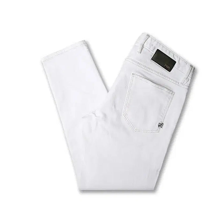 [BUNJANG] PT05 Reggae Tapered Fit White Italian Denim Pants / 피티제로친퀘 [PT05] 레게 테이퍼드 핏 화이트 이태리 데님 팬츠