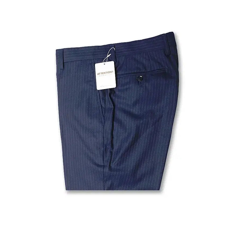 [BUNJANG] Green Label Relaxing Navy Wool Silk Striped Trouser / 그린 라벨 릴렉싱 [Green Label Relaxing]네이비 트라우저