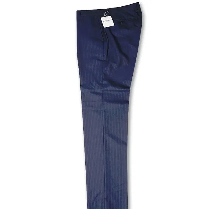 [BUNJANG] Green Label Relaxing Navy Wool Silk Striped Trouser / 그린 라벨 릴렉싱 [Green Label Relaxing]네이비 트라우저