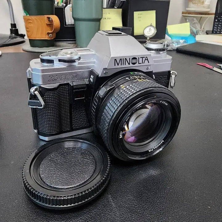 [BUNJANG] Minolta X-370 Film Camera Set with MD 50mm f/1.4 Lens / 미놀타 x370 필름카메라 세트