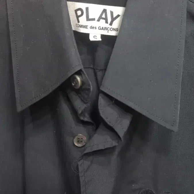 [BUNJANG] Comme des Garçons PLAY Black Heart Logo Shirt Size S / 꼼데가르송 플레이 블랙 셔츠(s)