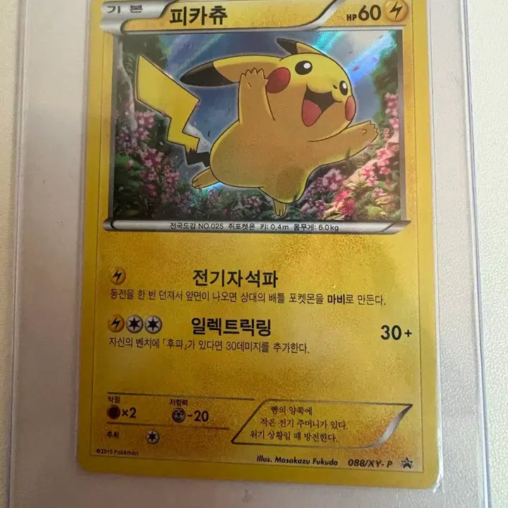 [BUNJANG] XY Promo Pikachu Pokemon Card / XY 프로모 카드 피카츄 포켓몬카드(제시)