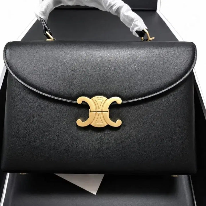 [BUNJANG] Celine Trioophe Flap Bag Black Full Box / 셀린 트리오페 플랩백 블랙 토트백 숄더가능 풀박스
