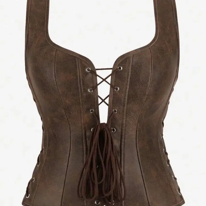 [BUNJANG] Corset Tank Top / 코르셋 탱크탑