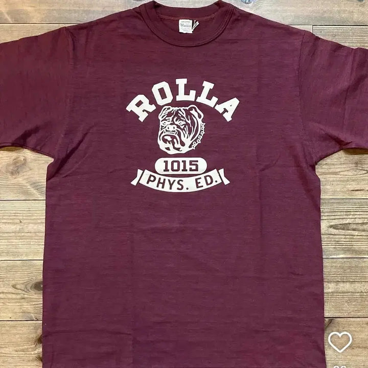 [BUNJANG] Warehouse 25ss 4601 Roll-a T-Shirt Burgundy L / 웨어하우스 25ss 4601 천축티셔츠 rolla 버건디 L (새제품)