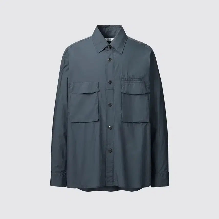 [BUNJANG] Uniqlo U Utility Shirt (Blue) - First Edition / [L] 유니클로U 유틸리티 셔츠 초판 (블루)