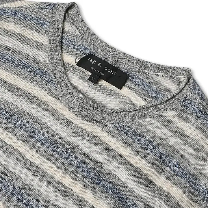 [BUNJANG] Rag &amp; Bone S/S Linen Striped New York Knit / 랙 앤 본 [Rag &amp; Bone] S/S 린넨 스트라이프 뉴욕 니트