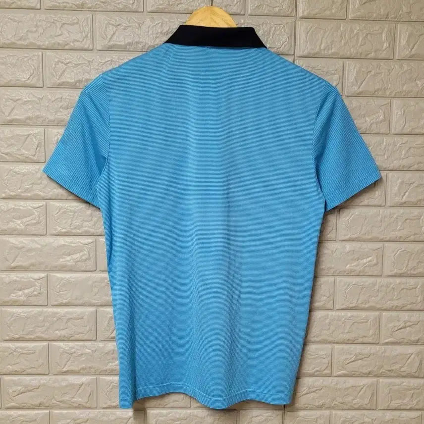 [BUNJANG] Cleveland Golf Colorblock Stripe Short Sleeve Polo Shirt / 클리블랜드골프 카라배색 스트라이프 반팔티