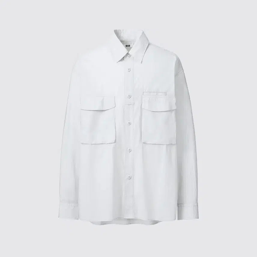 [BUNJANG] Uniqlo U Utility Shirt White (L) / [L] 유니클로U 유틸리티 셔츠 화이트