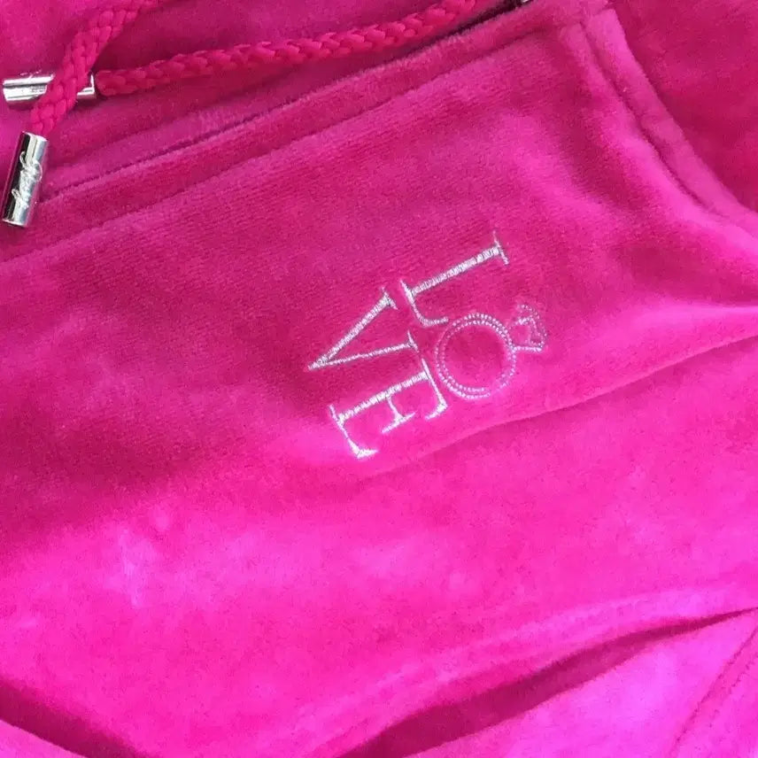 [BUNJANG] Rady Magenta Pink Velvet Tracksuit Set / rady 라디 셋업 love 마젠타 핑크 벨벳
