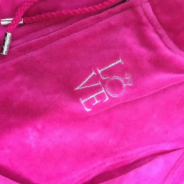 [BUNJANG] Rady Magenta Pink Velvet Tracksuit Set / rady 라디 셋업 love 마젠타 핑크 벨벳