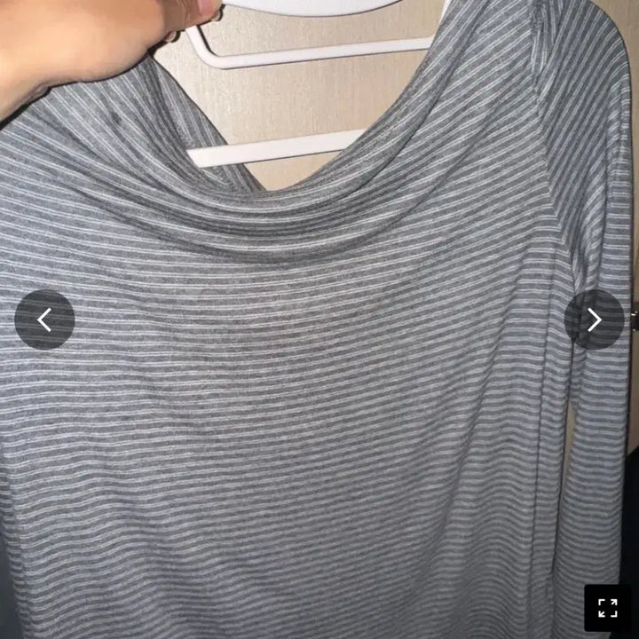 [BUNJANG] Lefer Daisy Stripe Long Sleeve T-Shirt / 레페르 데이지 스트라이프 긴팔 티셔츠