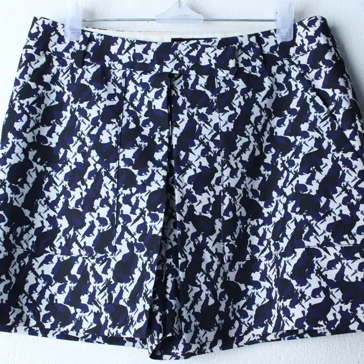[BUNJANG] Valentino Patterned Blue Layered Unique Shorts / W(M) 발렌시아 반바지 팬츠 패턴 블루 레이어드 유니크-2645