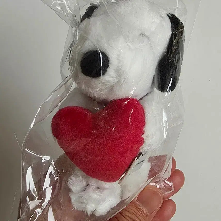 [BUNJANG] Snoopy Heart Plush Keychain / 스누피 하트 인형 키링