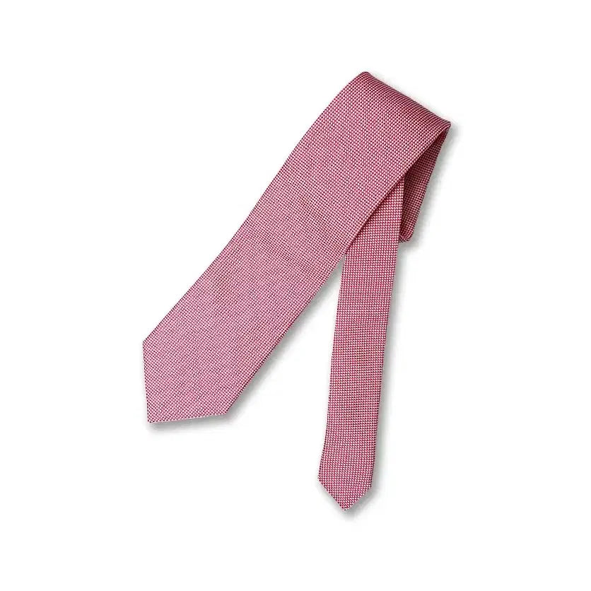 [BUNJANG] Altea Red Pink Square Pattern Silk Tie / 알테아 [Altea] 레드 핑크 스퀘어 패턴 실크 타이 이탈리아 이태리