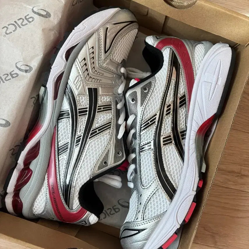 [BUNJANG] Asics Gel-Kayano Silver Red 275 / 아식스 젤-카야노 실버엔 레드 275 새제품