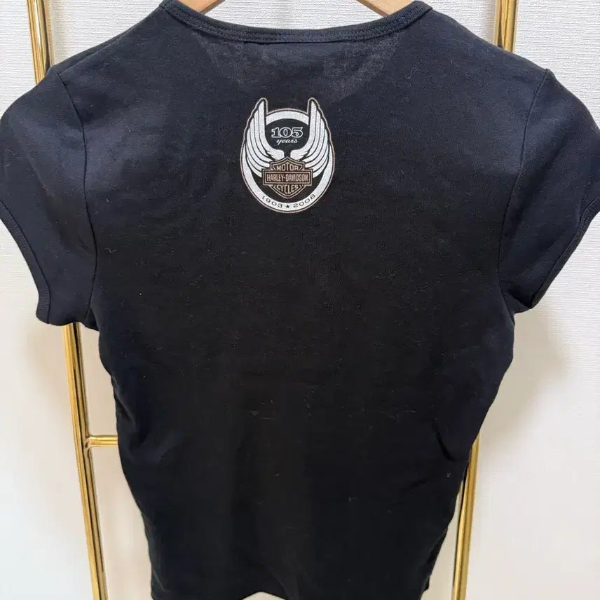 [BUNJANG] Harley-Davidson Black Cotton Short Sleeve T-Shirt - Size M / 할리데이비슨 블랙 반팔 티셔츠 M