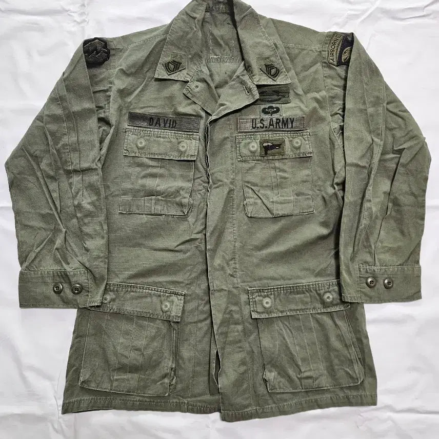 [BUNJANG] 1970s US Army RDF Solid Color Jacket (Small Regular) / 1970s 미 육군 단색 민무늬 RDF 상의 판매합니다.