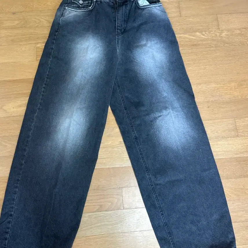 [SOLD OUT] OOTJ 린지 블랙 데미지 와이드 데님 팬츠(네고0)