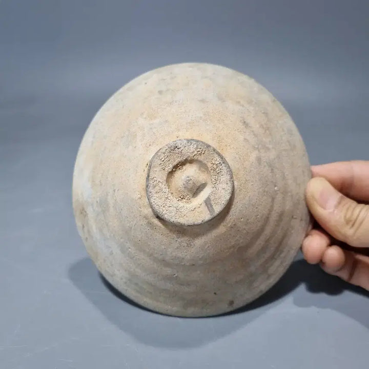 [BUNJANG] Goryeo Dynasty Celadon Glazed Tea Bowl (Da Wan) / 고도자기 고려 해무리굽 다완.지름13.5 높이 5
