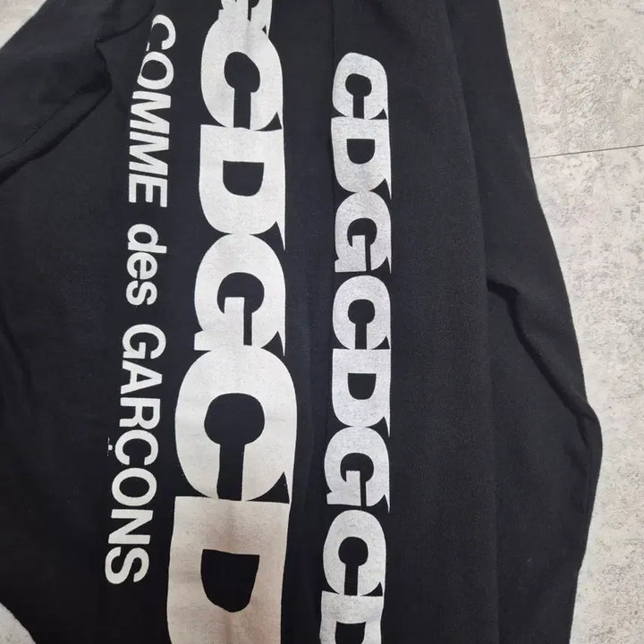 [BUNJANG] CDG Long Sleeve Black T-Shirt L / 꼼데가르송 cdg 롱슬리브 블랙