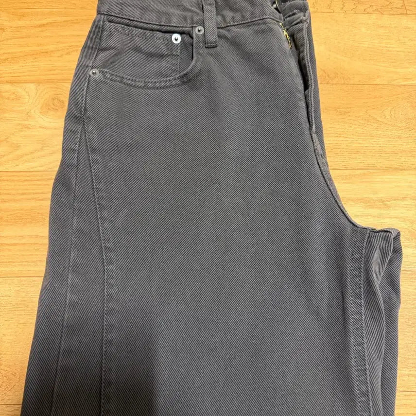 [BUNJANG] Poete Seoul Curve Dyed Pants Brown / 포에트서울 curve dyed pants