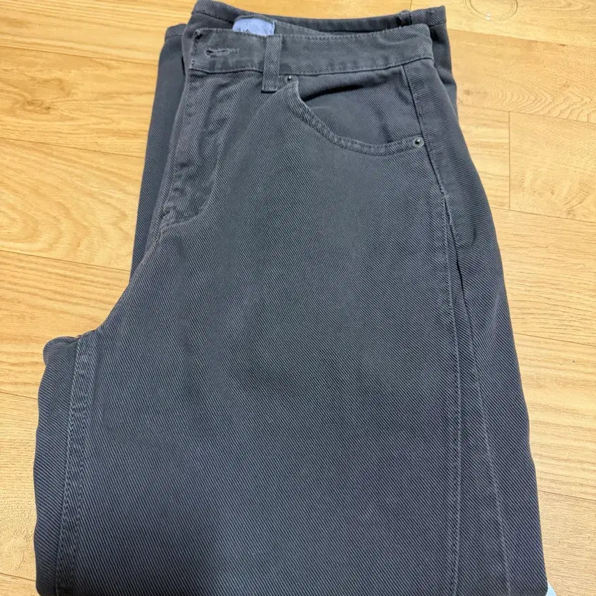 [BUNJANG] Poete Seoul Curve Dyed Pants Brown / 포에트서울 curve dyed pants