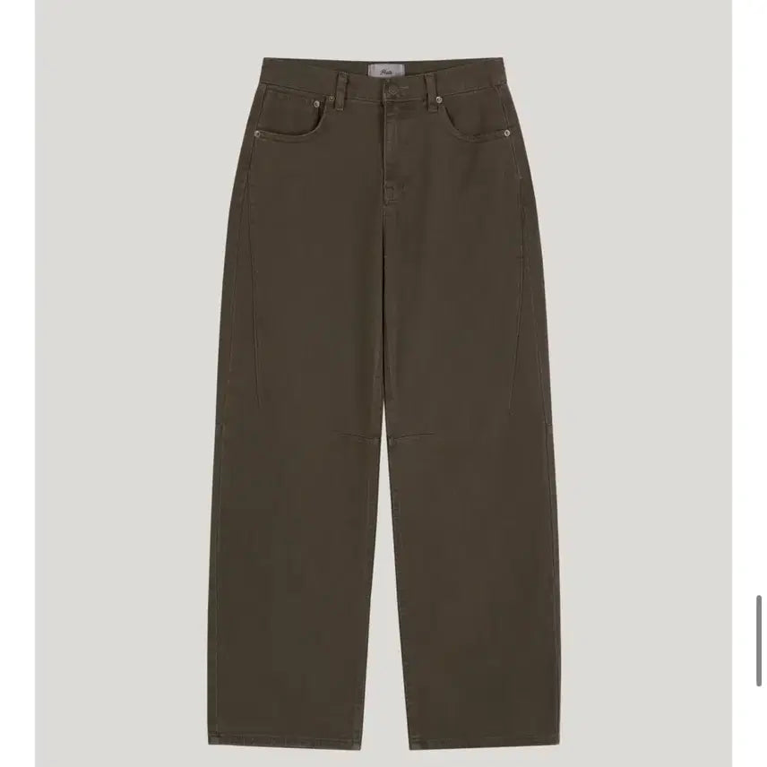 [BUNJANG] Poete Seoul Curve Dyed Pants Brown / 포에트서울 curve dyed pants