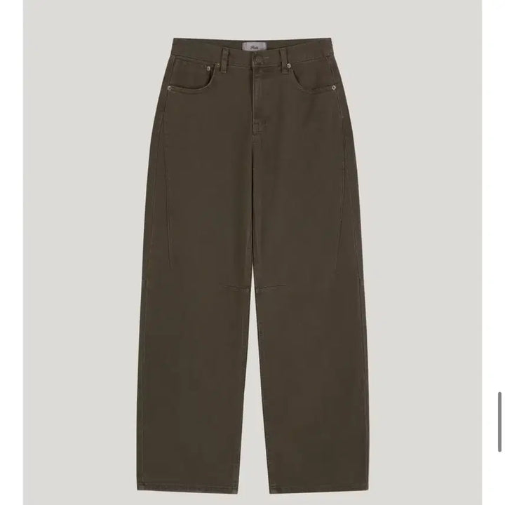 [BUNJANG] Poete Seoul Curve Dyed Pants Brown / 포에트서울 curve dyed pants