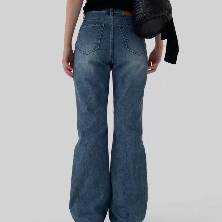 [BUNJANG] Autumn Summer Cut Bootcut Denim Pants (Blue, S) / 어텀 썸머부츠컷 데님 (블루 S)
