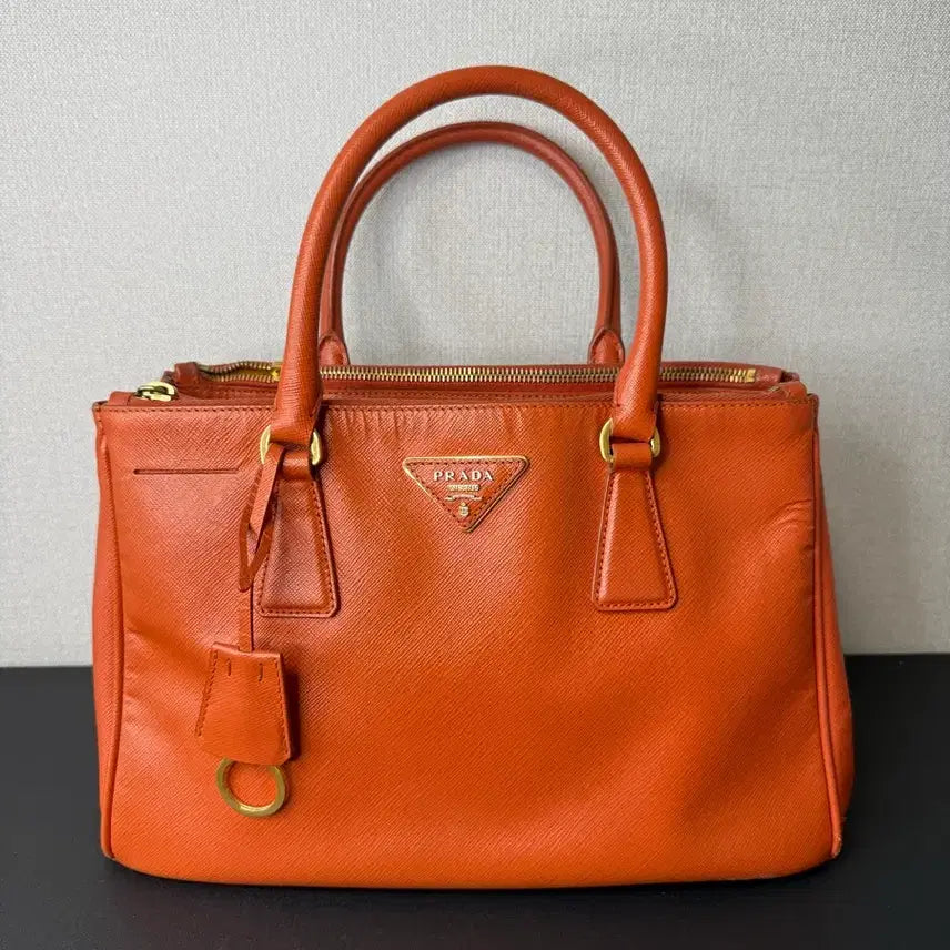 [BUNJANG] Prada Orange Saffiano Leather Tote Bag / 프라다 오렌지 사피아노 토트백