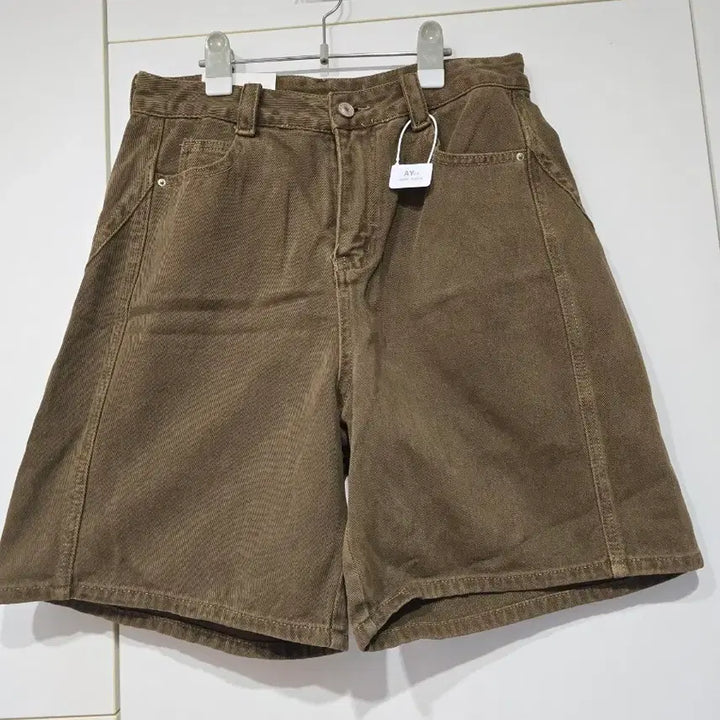 [BUNJANG] Pigment Feel Denim Shorts Brown / 피그느낌 데님 반바지 브라운