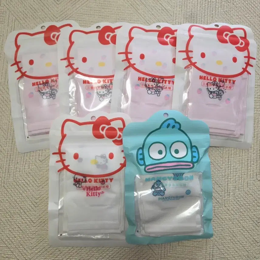 [BUNJANG] Sanrio Hello Kitty Hangyodon Cooling Arm Sleeves / 산리오 정품 쿨토시 팔토시 헬로키티 한교동 새상품