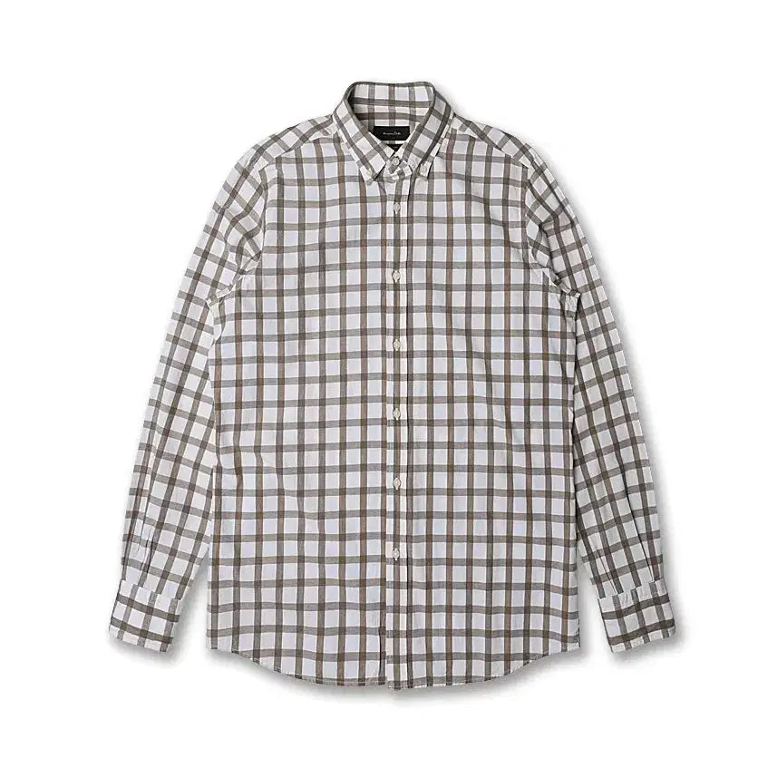 [BUNJANG] Massimo Dutti Finest Regular Fit Check Button-Down Shirt / 마시모두띠 [Massimo Dutti] 피네스트 레귤러핏 버튼다운 셔츠