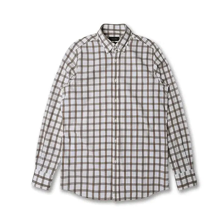 [BUNJANG] Massimo Dutti Finest Regular Fit Check Button-Down Shirt / 마시모두띠 [Massimo Dutti] 피네스트 레귤러핏 버튼다운 셔츠