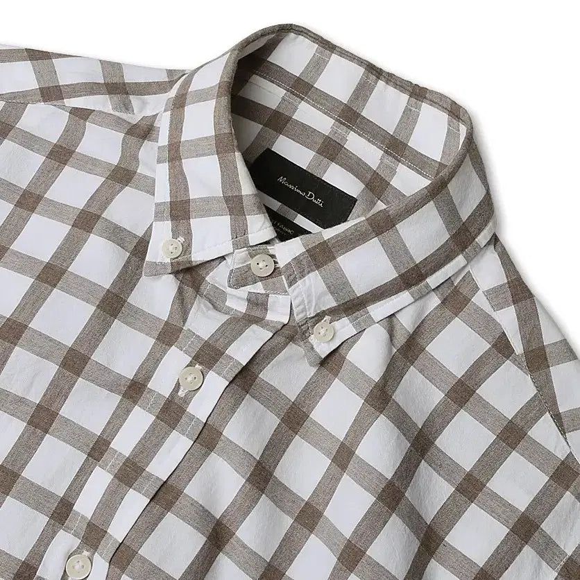 [BUNJANG] Massimo Dutti Finest Regular Fit Check Button-Down Shirt / 마시모두띠 [Massimo Dutti] 피네스트 레귤러핏 버튼다운 셔츠