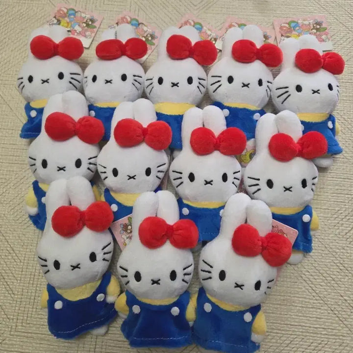 [BUNJANG] Miffy x Hello Kitty Collaboration Plush Keychain New / 미피키티 인형키링 새상품