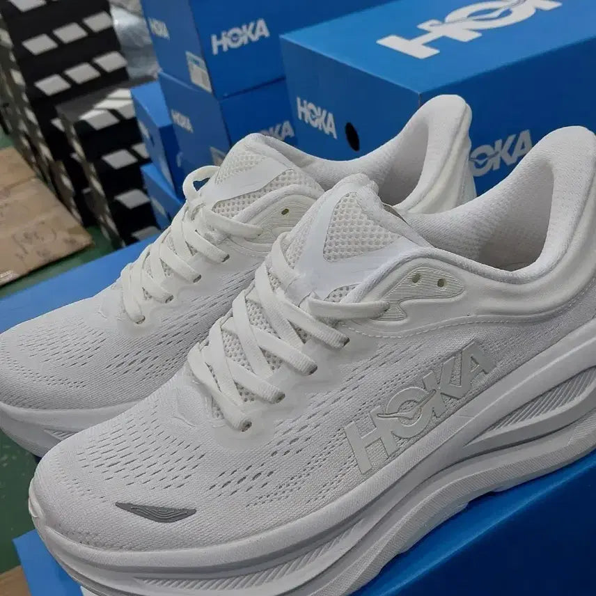 [BUNJANG] Hoka All White Sneakers / 호카 올화이트 운동화